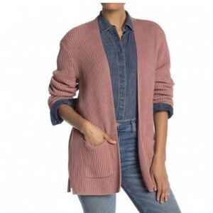 NWT Madewell Nolan Open Front Ribbed Cardigan Sweater